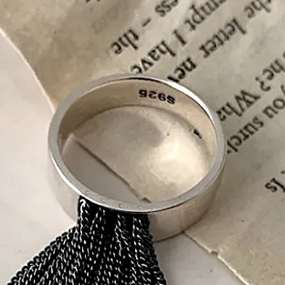 STERLING SILVER TASSEL RING - Picture 8 of 11